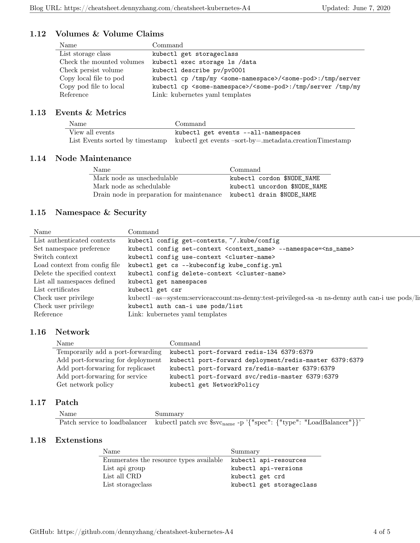 Kubernetes之kubectl使用