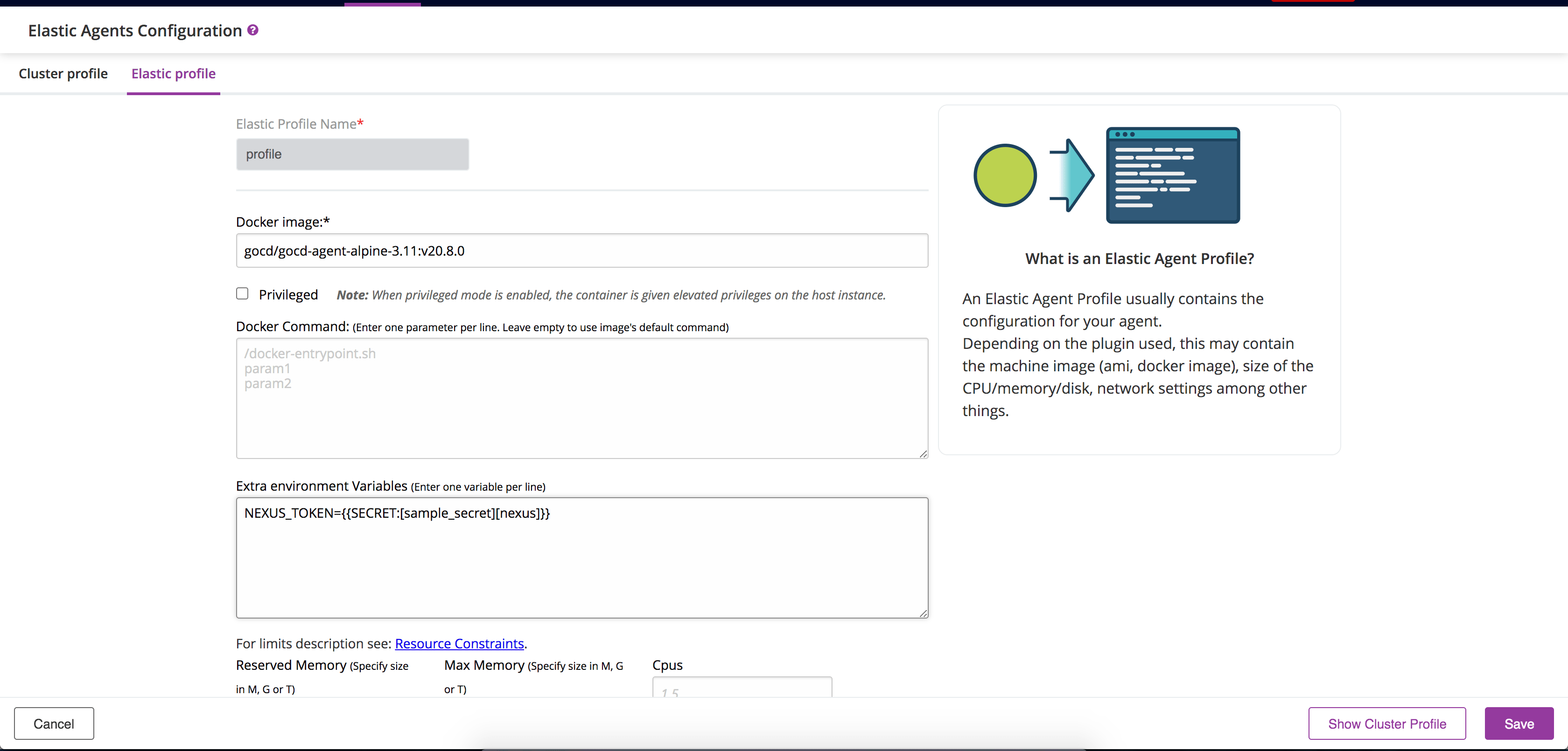 GoCD配置密码信息 - 引用和使用方式