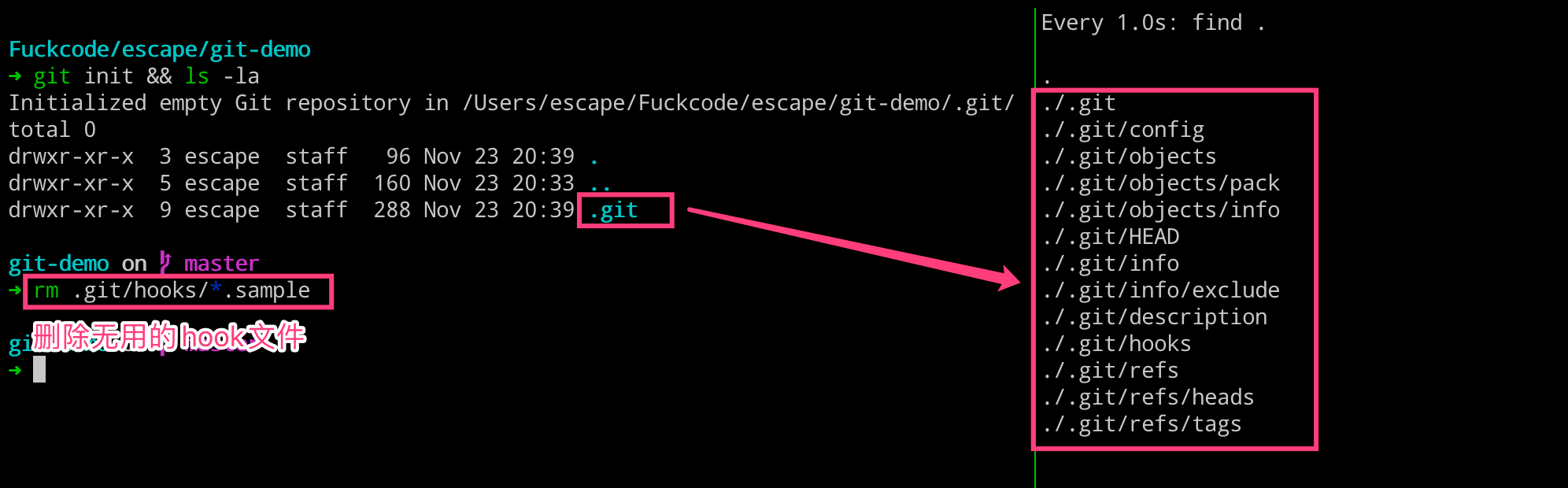 Git 基本原理介绍 - 代码仓库的初始化