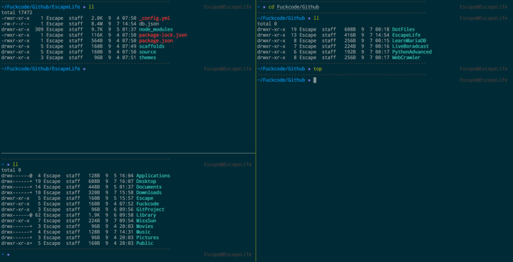 最佳组合iTerm2+oh-my-zsh