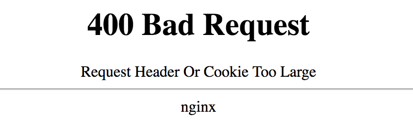 Nginx疑难杂症汇总 - 提示Cookie长度超限