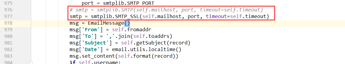 Python配置邮件发送日志